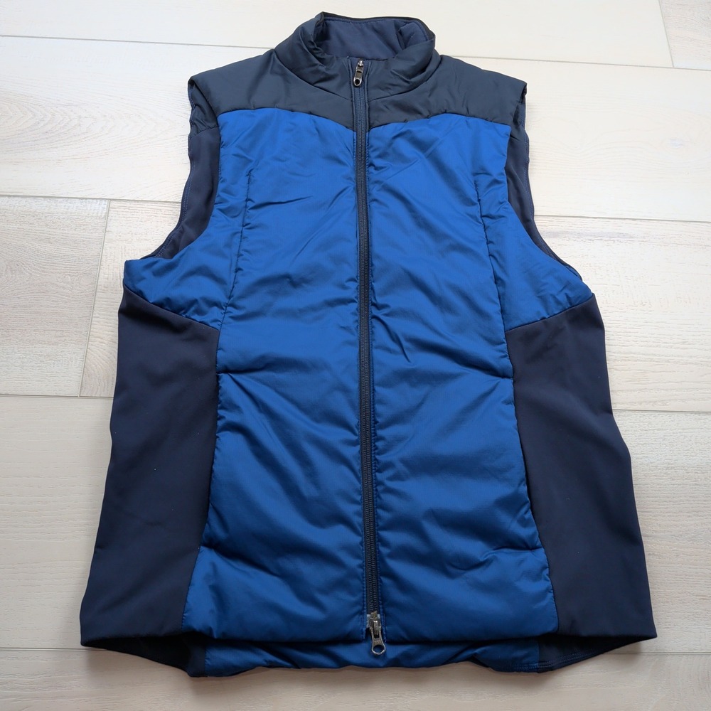 Lululemon Athletica El Primo Mens Insulated Full Zip Vest Blue Navy Size M